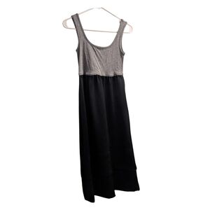 🆕 Mossimo Two-Tone Black/Gray Tank Midi Dress XS